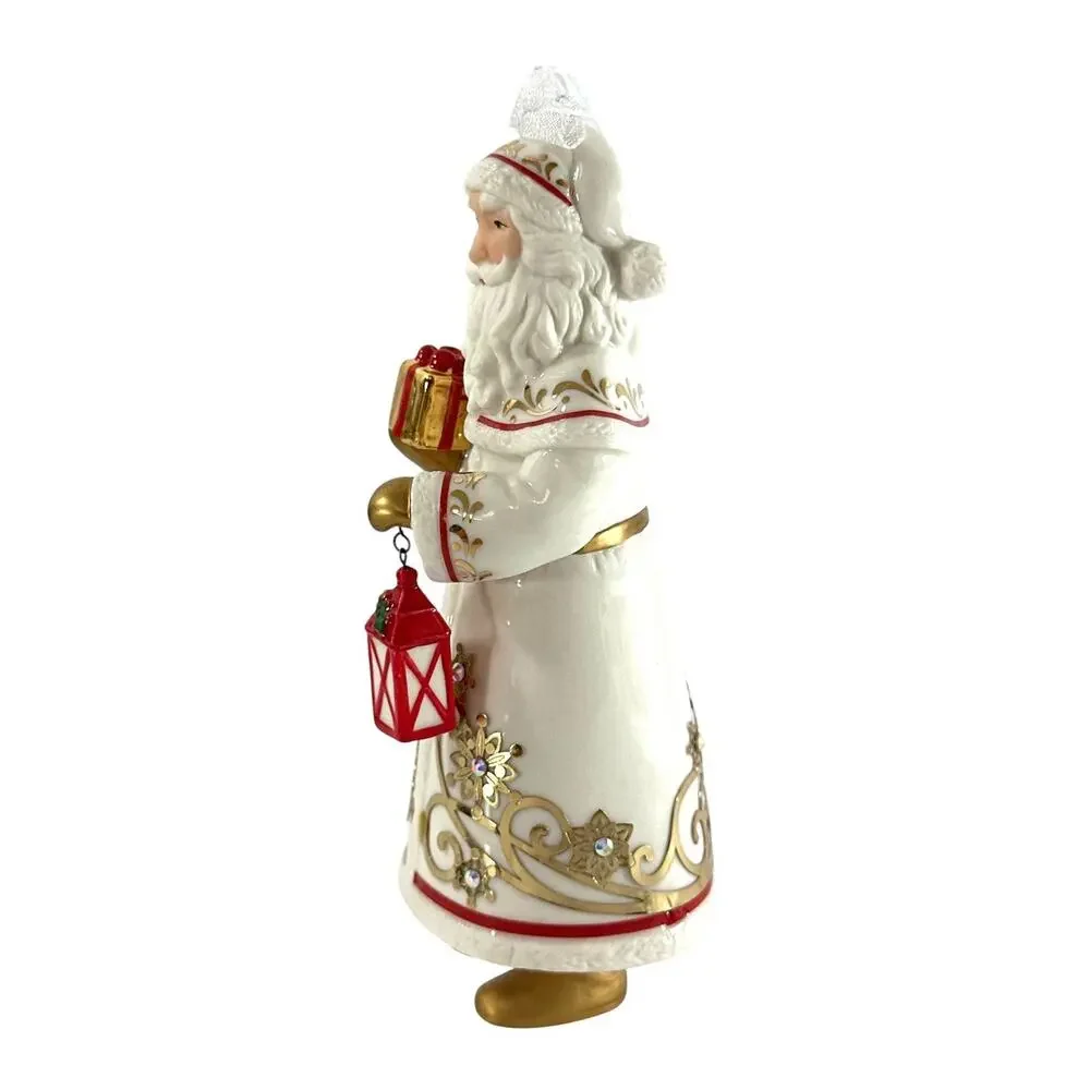 Hallmark 2017 Edythe Kegrize Porcelain Santa Club Exclusive Ornament 5.5”